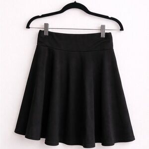 Everyday Black Circle Skirt with Comfortable Waistband